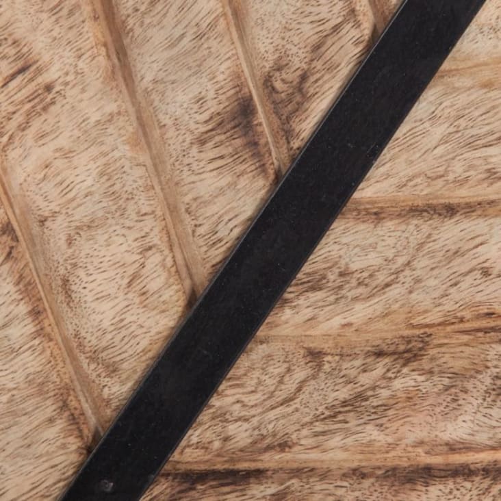 Figura de hoja de madera con soporte Marrón 31x10x44h cm cropped-3