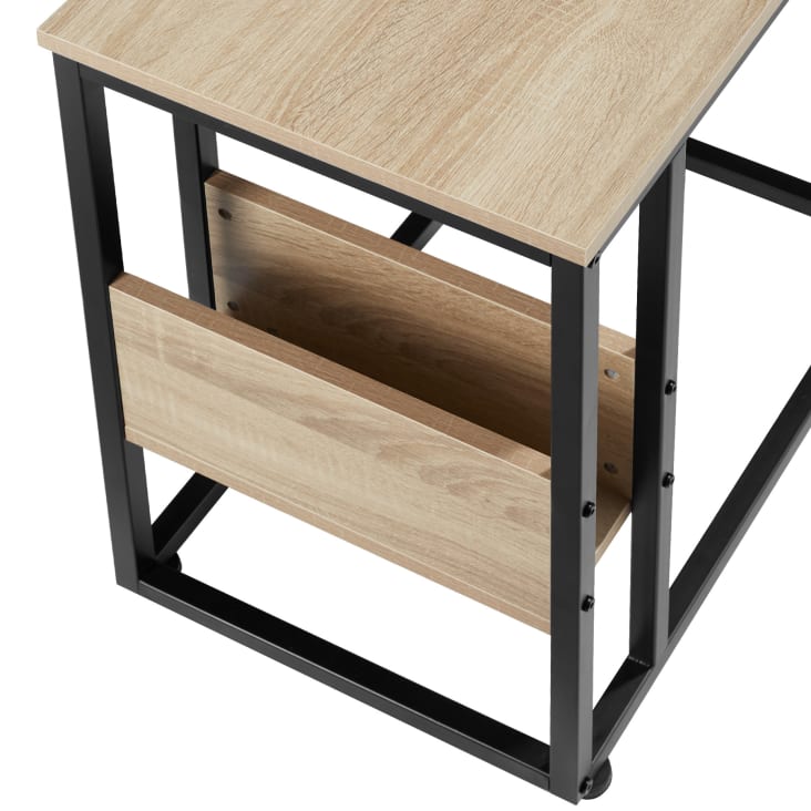 Tavolino industriale chiaro 55 x 36,5 x 60 cm