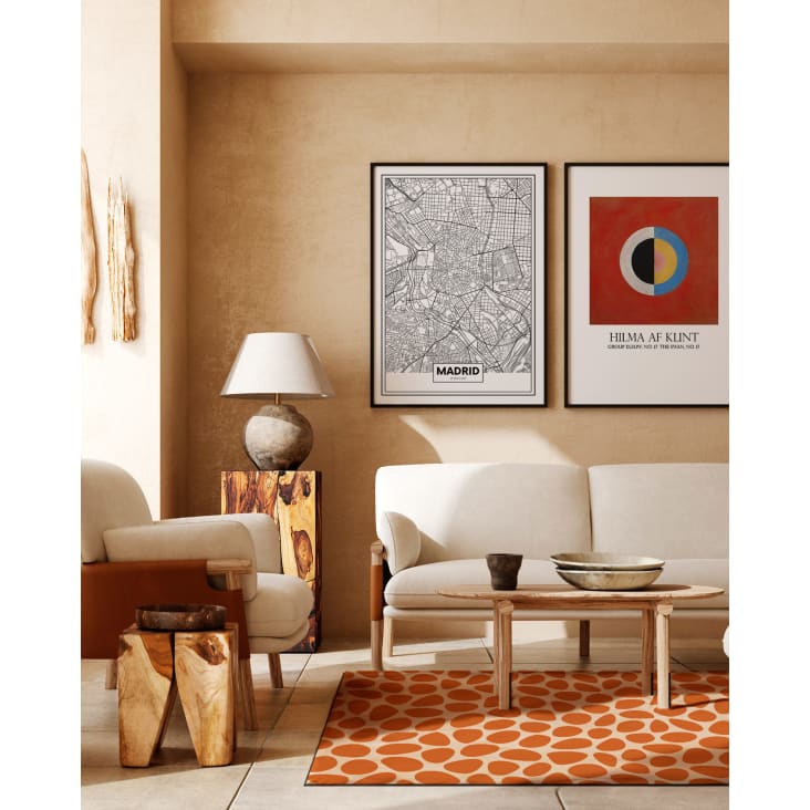 Alfombra acolchada para salón/habitación, 100 x 140 cm, color gris