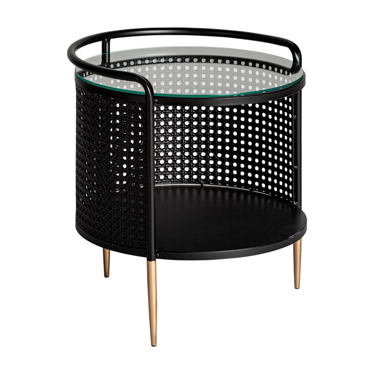 Tavolino HOME DECO In Ferro Nero - Design Moderno 40,5x40,5x39 Cm - Foto 11