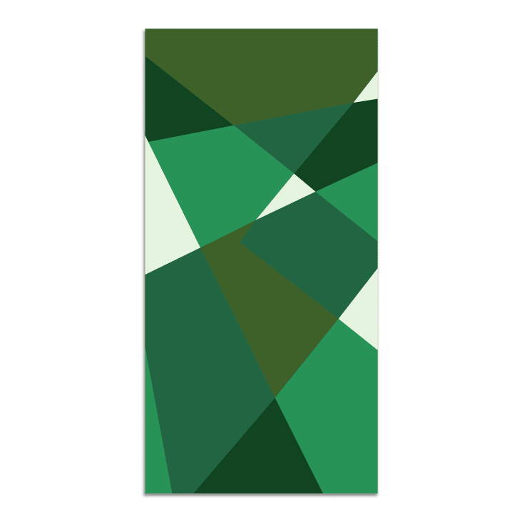 Alfombra vinílica geometría abstracta verde 80x200 cm-ALFOMBRAS MINIMALISTAS 2