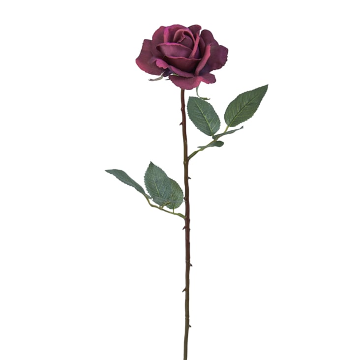 Tige de rose artificielle violette H65-Sophia