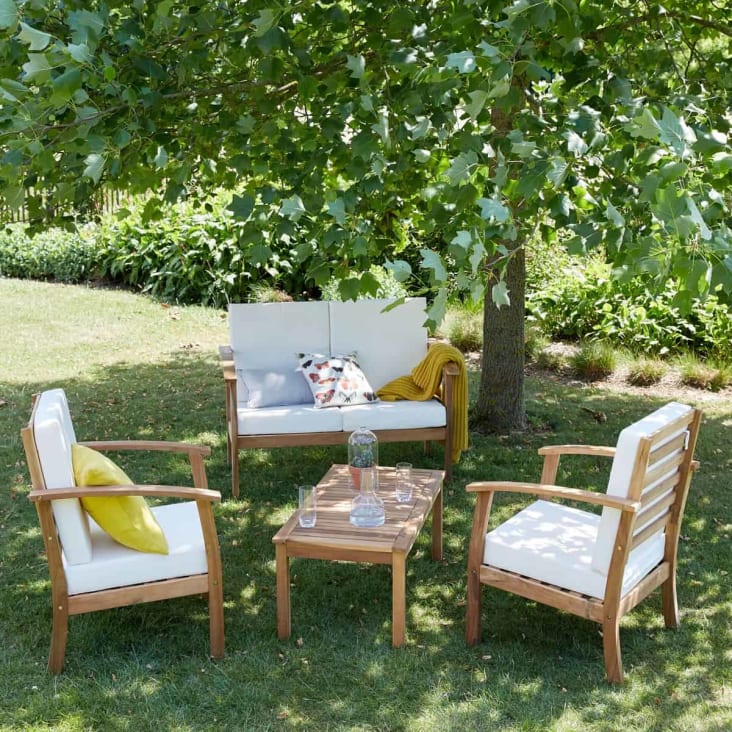 Housses de meubles de jardin pour extérieur,, résistantes pour extérieur,  housse de table carrée et chaises (150 x 150 x 75 cm) - Cdiscount Jardin