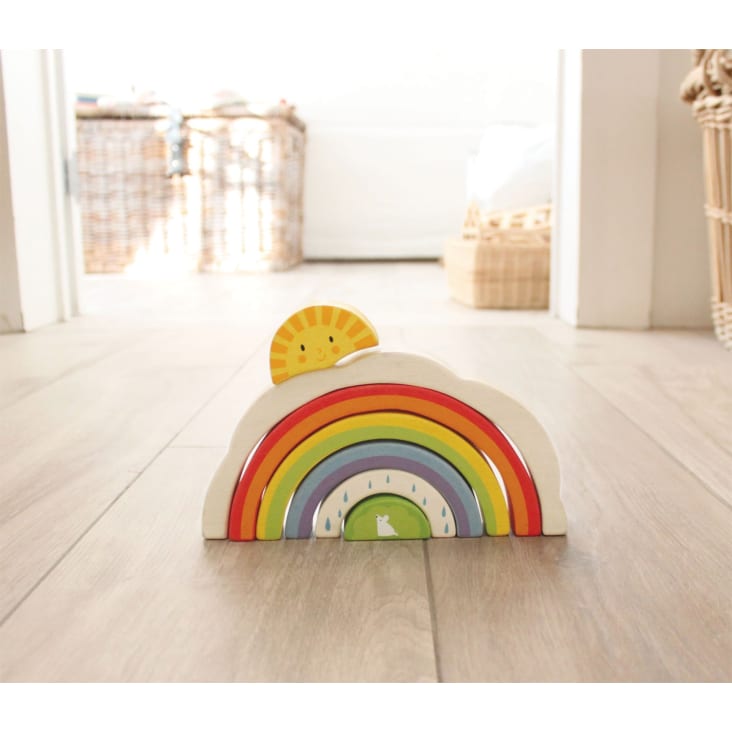 SES CREATIVE - Animaux en bois à équilibrer et empiler - Bébé - Multicolore  - A partir de 18 mois rose - Ses creative