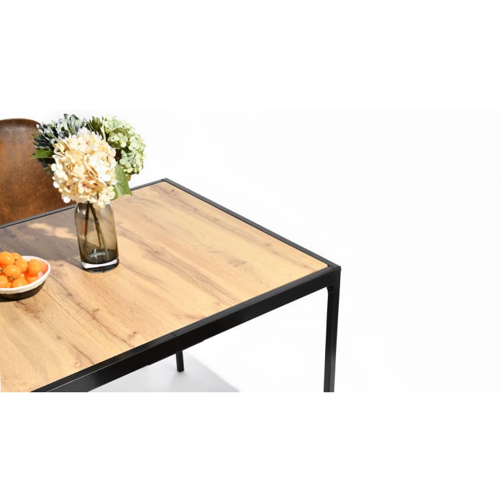 Set Tavolo E 4 Sedie WOLTU - Stile Industriale, MDF E Metallo, Bianco E Argento - Foto 2