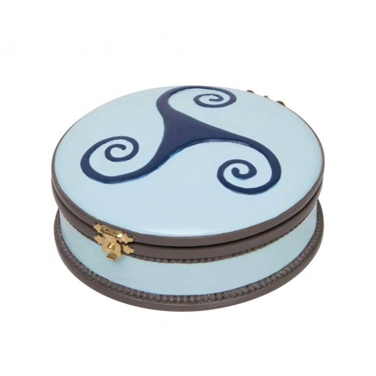 Boîte à bijoux musicale ronde Ballerine bleue cropped-2
