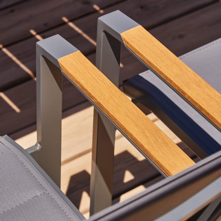 Pack de 4 sillas apilables aluminio antracita y textileno acolchado-Osaka cropped-4