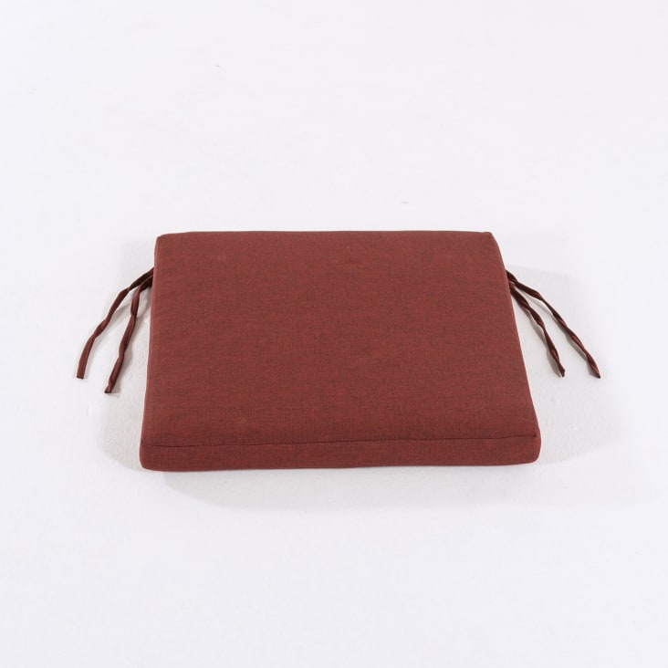 Pack de 6 cojines para sillas de jardín estándar olefin rojo 44x44 cm