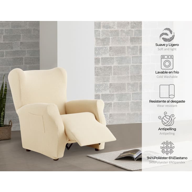 Funda sillón relax Online, Tejido 100% adaptable