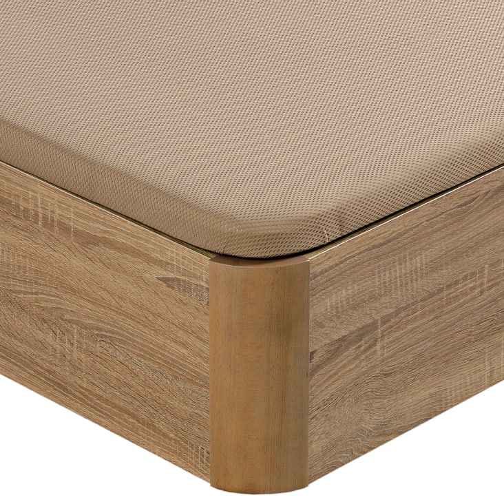 Canapé abatible PIKOLIN madera, alta capacidad y resistencia, natural,  90x200