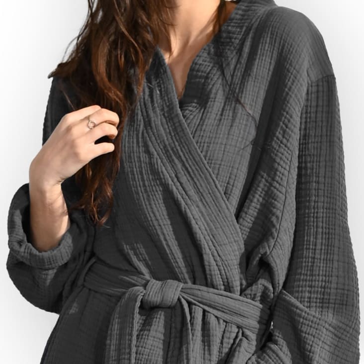 Peignoir gaze de coton hot sale