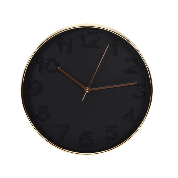 Horloge ronde deco diam. 30,5 cm noir cropped-3