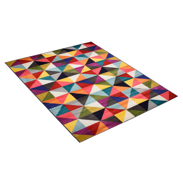 Alfombra para salón multicolor geométrica abstracta fina 200x300 SALSA