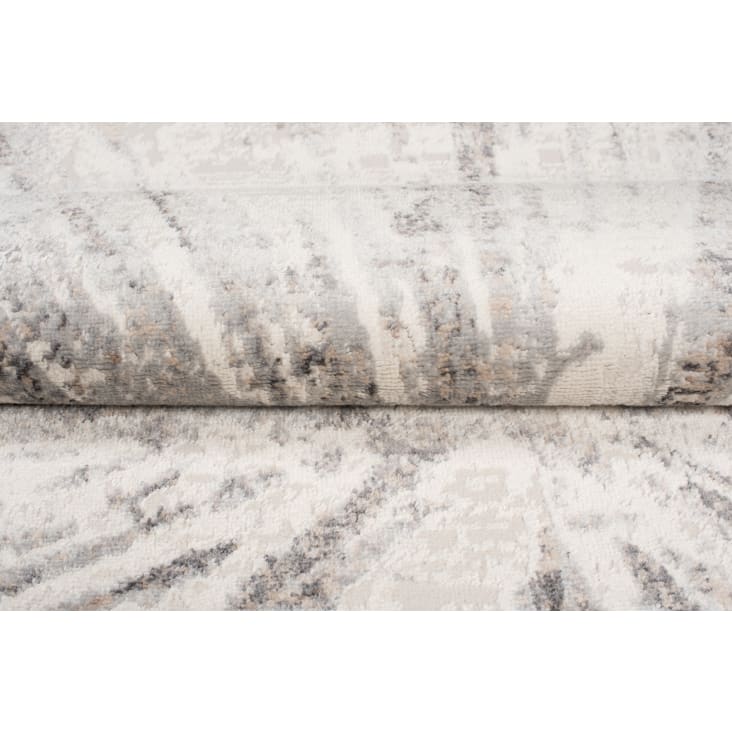 Tappeto da soggiorno grigio crema marrone astratto 200x300 VALLEY