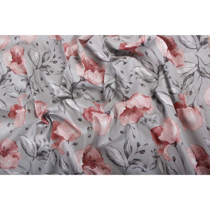 Sottolenzuolo con angoli 140x190 cm raso di cotone FLORAL SATIN