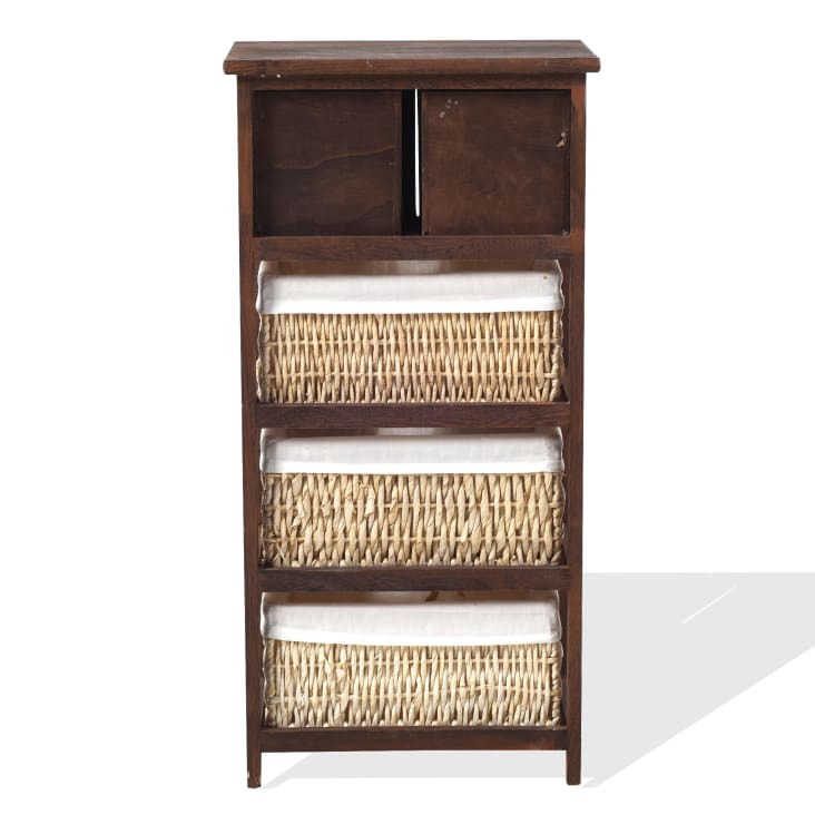 Portariviste In Vimini Naturale - Fatto A Mano In Europa, Design Vintage, Con Manici, Dimensioni 41x29x24/26 Cm, Per Soggiorno, Ufficio