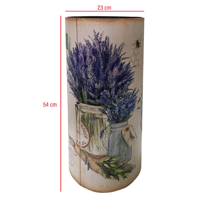 Porte-parapluie Rond En Zinc Galvanisé 20x20x46cm