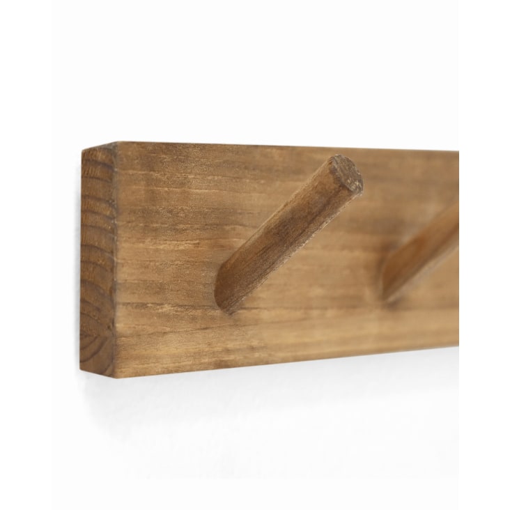 Colgador de pared de madera maciza en tono envejecido de 26x5cm-Kate i cropped-5