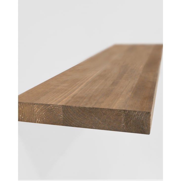 Pack 3 estanterías de madera maciza flotante envejecido 140cm-Melva cropped-6