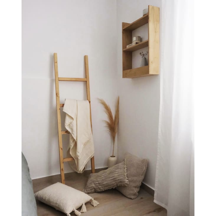 Escalera de madera decorativa, adornos de diseño especial para