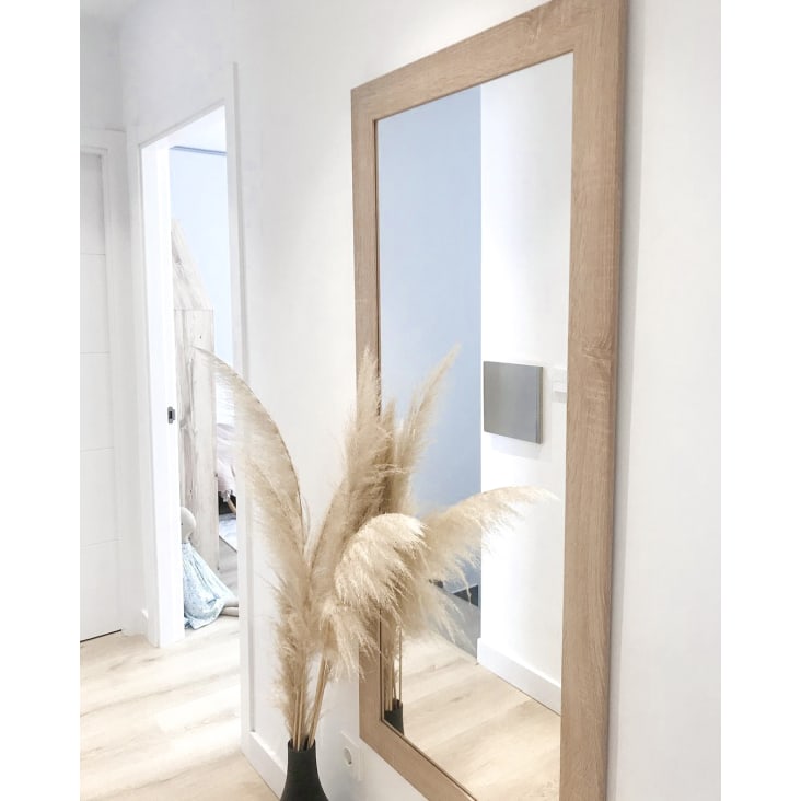 Espejo de pared, de cuerpo entero en madera patinada, Maisons du Monde