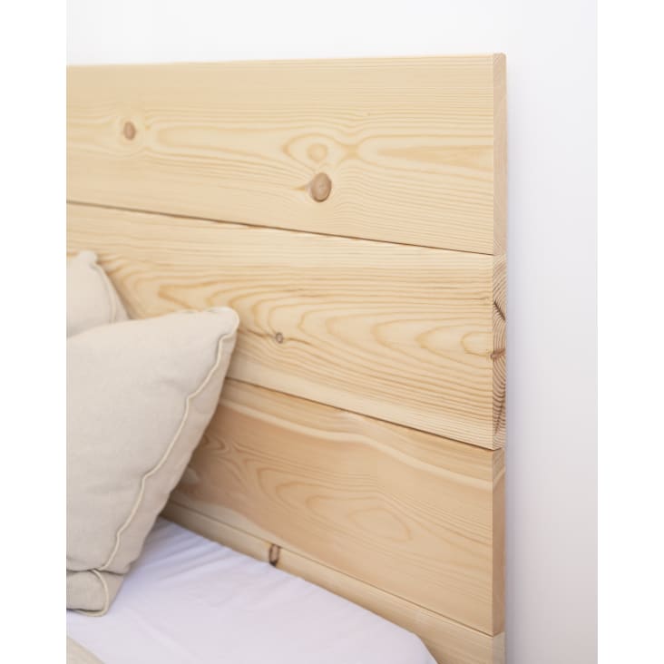 Tête de lit en bois de pin naturelle 200x80cm-Flandes i cropped-3