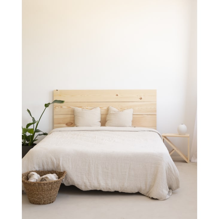 Tête de lit en bois de pin naturelle 200x80cm-Flandes i cropped-4