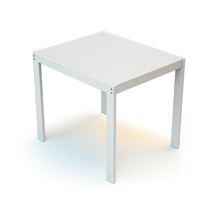 Juego de una mesa + dos sillas blanco
