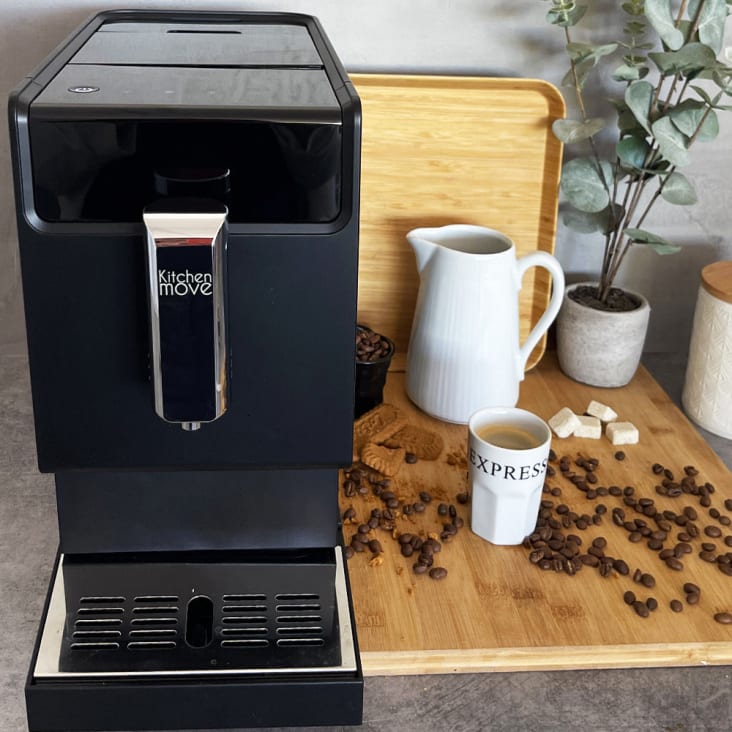 Machine à café à grains automatique Acier inoxydable Noir 1470 W