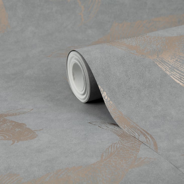 papier peint carpes royales gris ardoise satiné cuivré 1005x52cm cropped-2