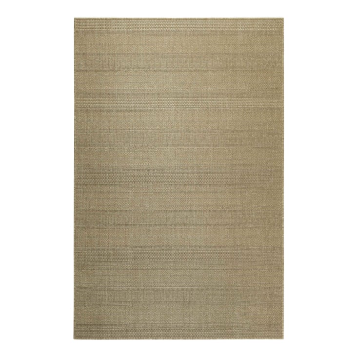 Tapis intérieur/exterieur beige sable avec motif 120x170-Pedro