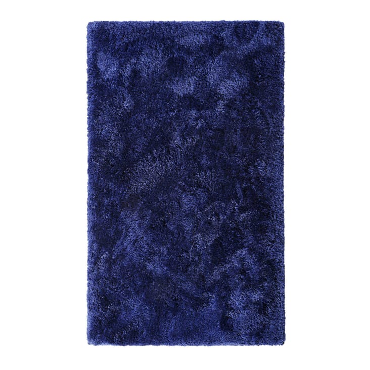 Tapis de bain microfibre antidérapant bleu marine 80x150-Porto azzurro