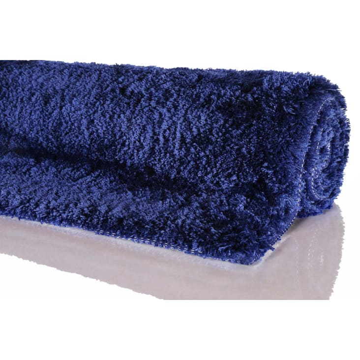 Tapis de bain microfibre antidérapant bleu marine 80x150-Porto azzurro cropped-3