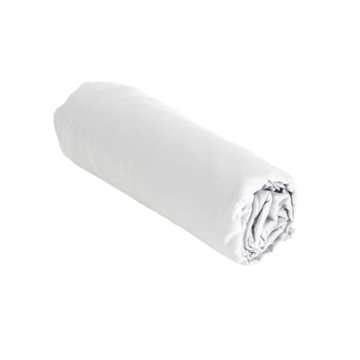 Protège-matelas en forme de drap housse coton blanc 180x200 cm-Songe