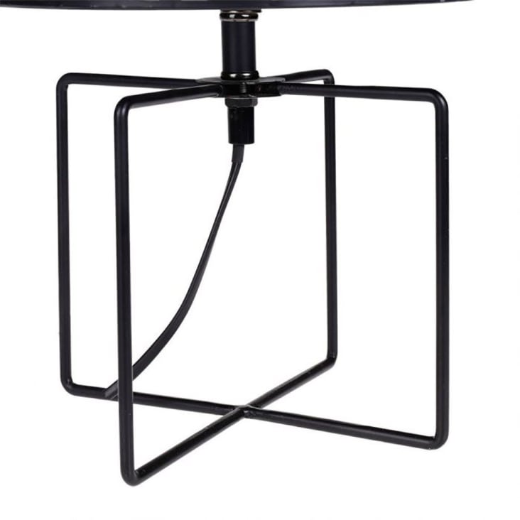 Lampe métal ajouré noir CALATHÉA | Maisons du Monde