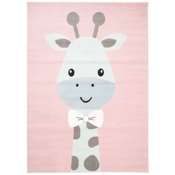 Tappeto per bambini  rosa azzurro giraffa multicolore 160x220-BABY
