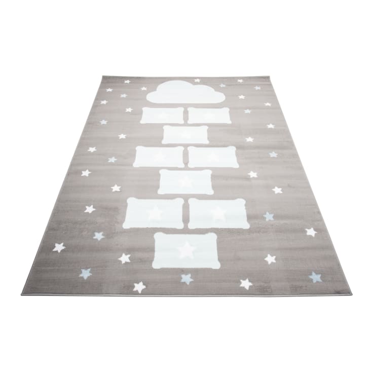 Tappeto Gioco Per Bambini Teppich-Traum - 160x220 Cm Con Stampa Farfalle E Cuori, Lavabile In Lavatrice