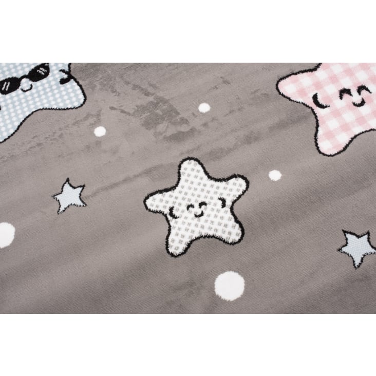 Tappeto per bambini grigio stelle multicolore 140x200 cm-BABY cropped-3