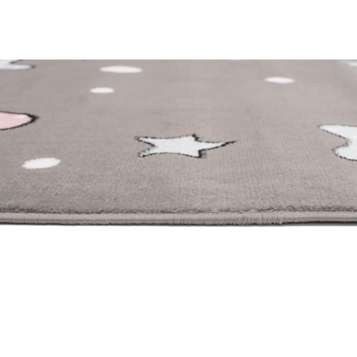 Tappeto per bambini grigio stelle multicolore 140x200 cm-BABY cropped-6