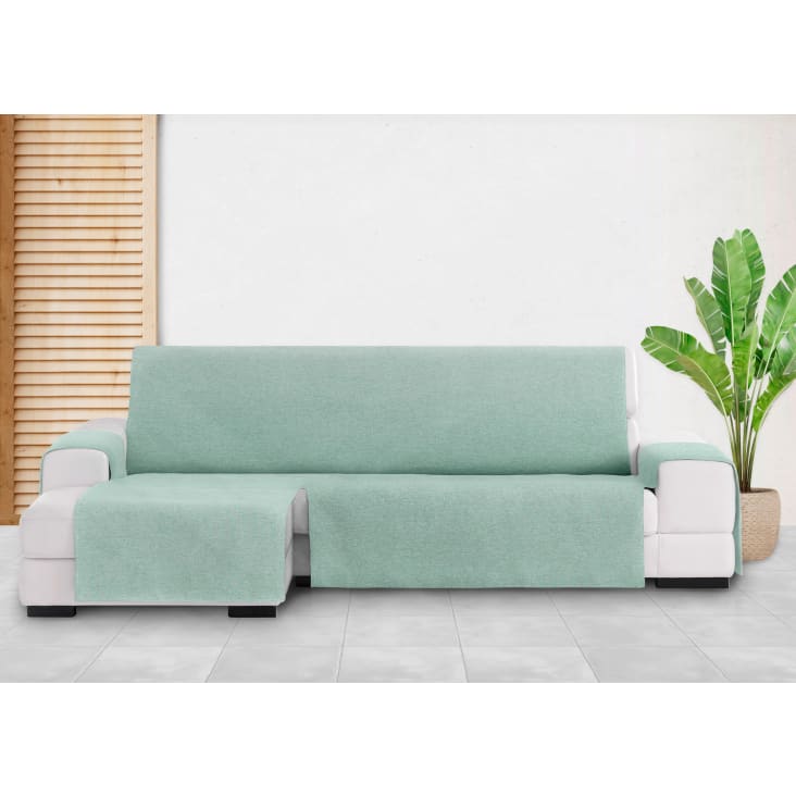 Protector cubre sofá chaiselongue izquierdo 290 verde BRISA