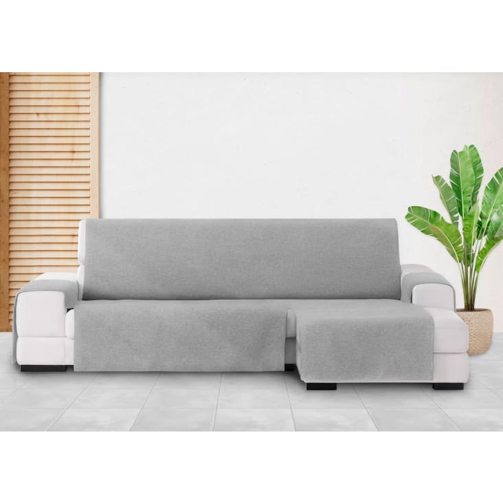 Protector cubre sofá chaiselongue derecho 240  gris-BRISA cropped-3