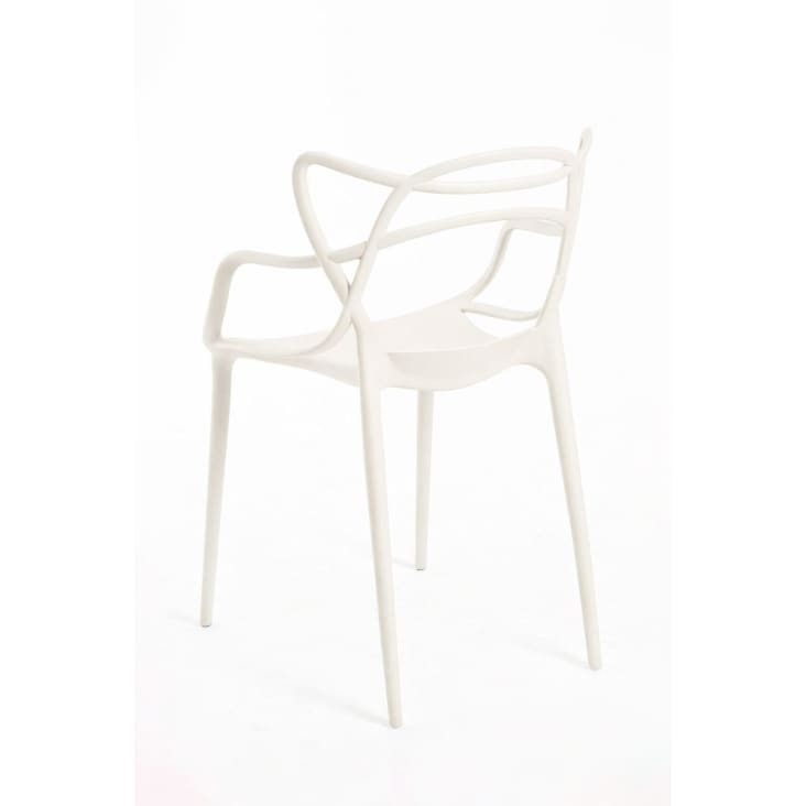 Pack 6 sillas color beige en polipropileno Korme | Maisons du Monde
