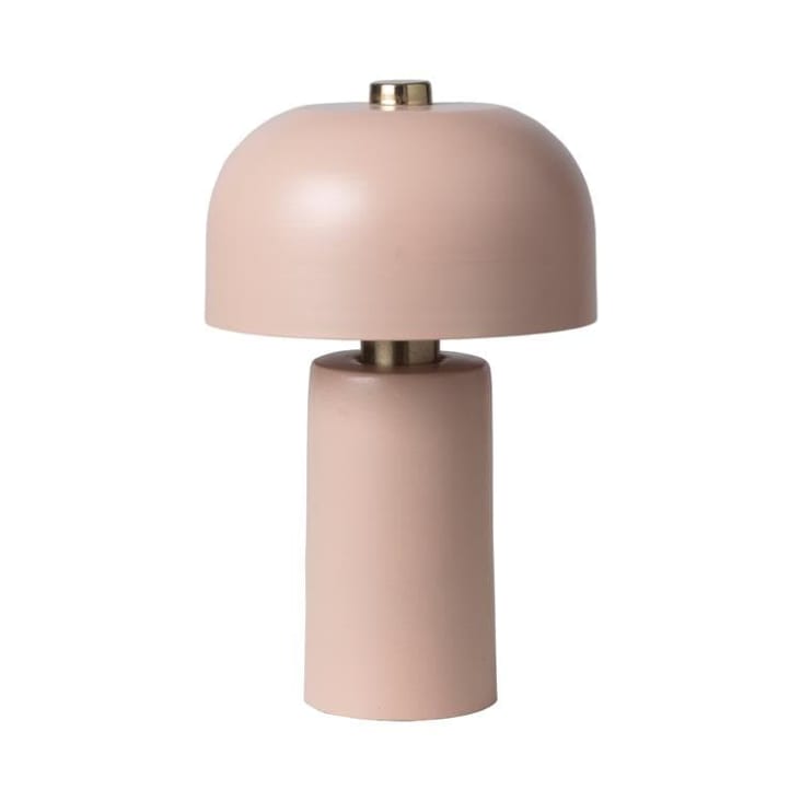 Lampe à poser métal h23cm rose | Maisons du Monde