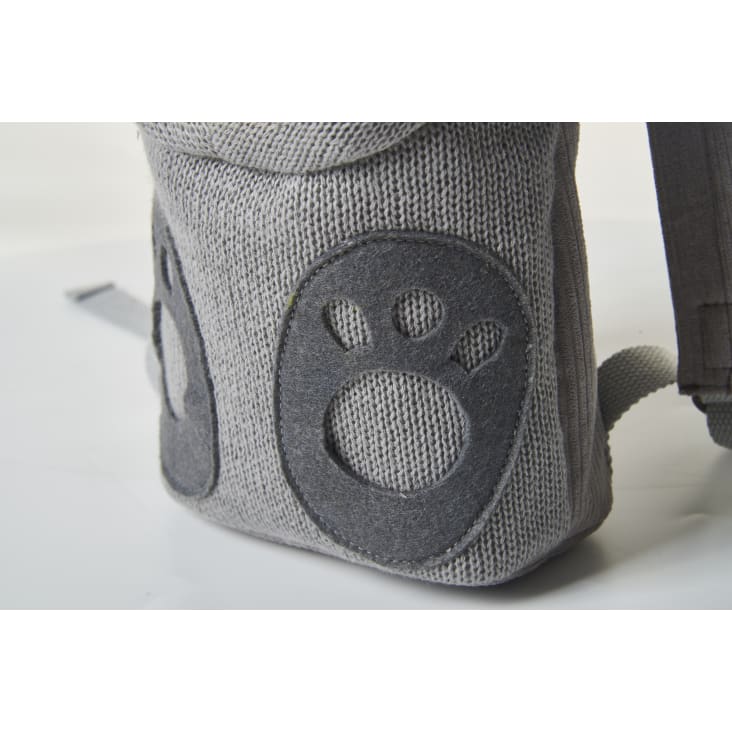 Sac a dos 100 coton ours gris MOCHILAS Maisons du Monde