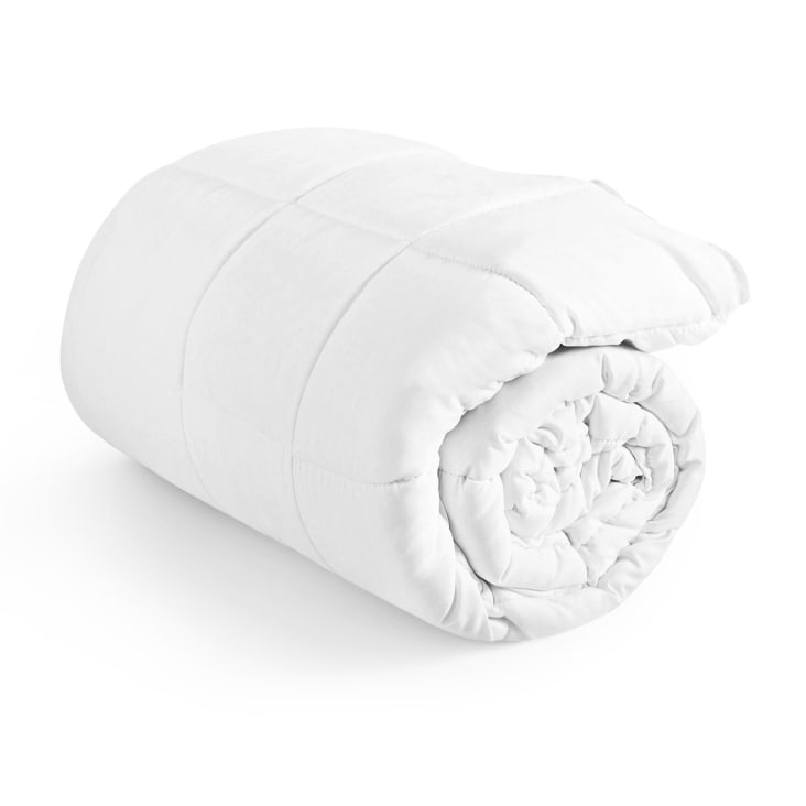 Couette D'Été APSMILE 135x200 Cm - Légère 180 GSM - Microfibre Respirante Lavable - Pour Lit 1 Personne - Blanc