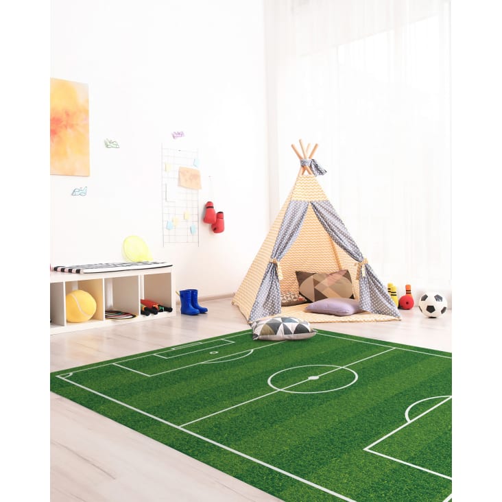 Campo de fútbol Área de juegos para niños Alfombra Decoración del hogar