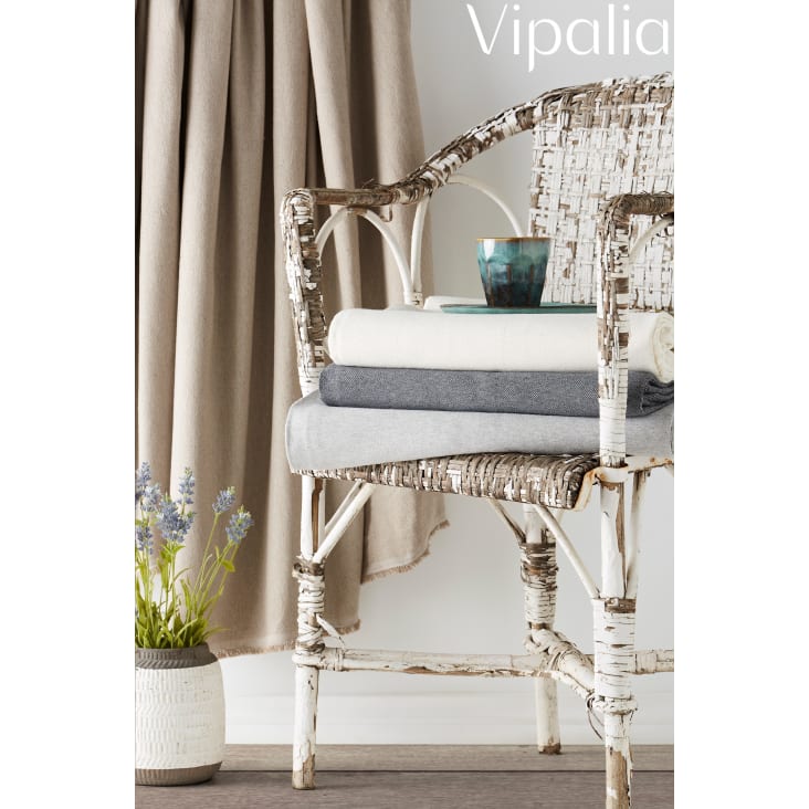 Manta sofa sales gris claro