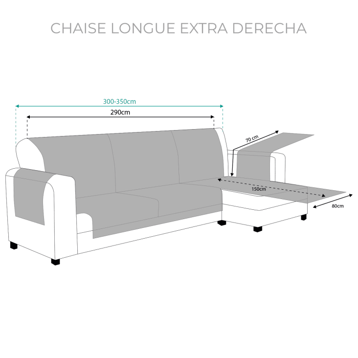 Funda cubre sofa acolchado circulos Marrón - Beige 3 Plazas
