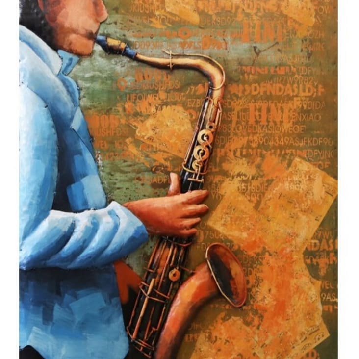 Tableau cadeau de saxophoniste de jazz