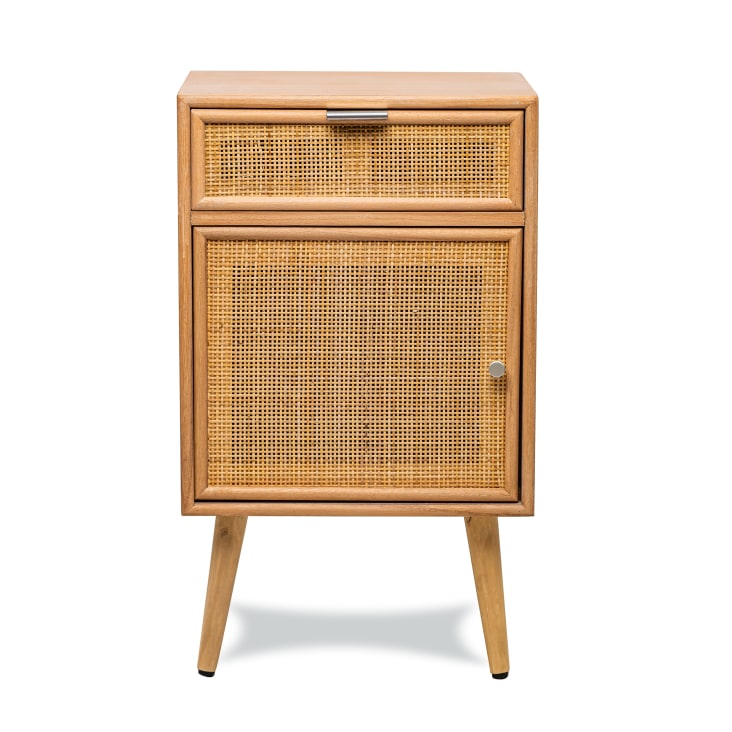 LOLAhome Nachttisch Mit Schublade & 2 Türen – Schlichtes Weiß, 50x40x66 Cm – Stylisch & Praktisch